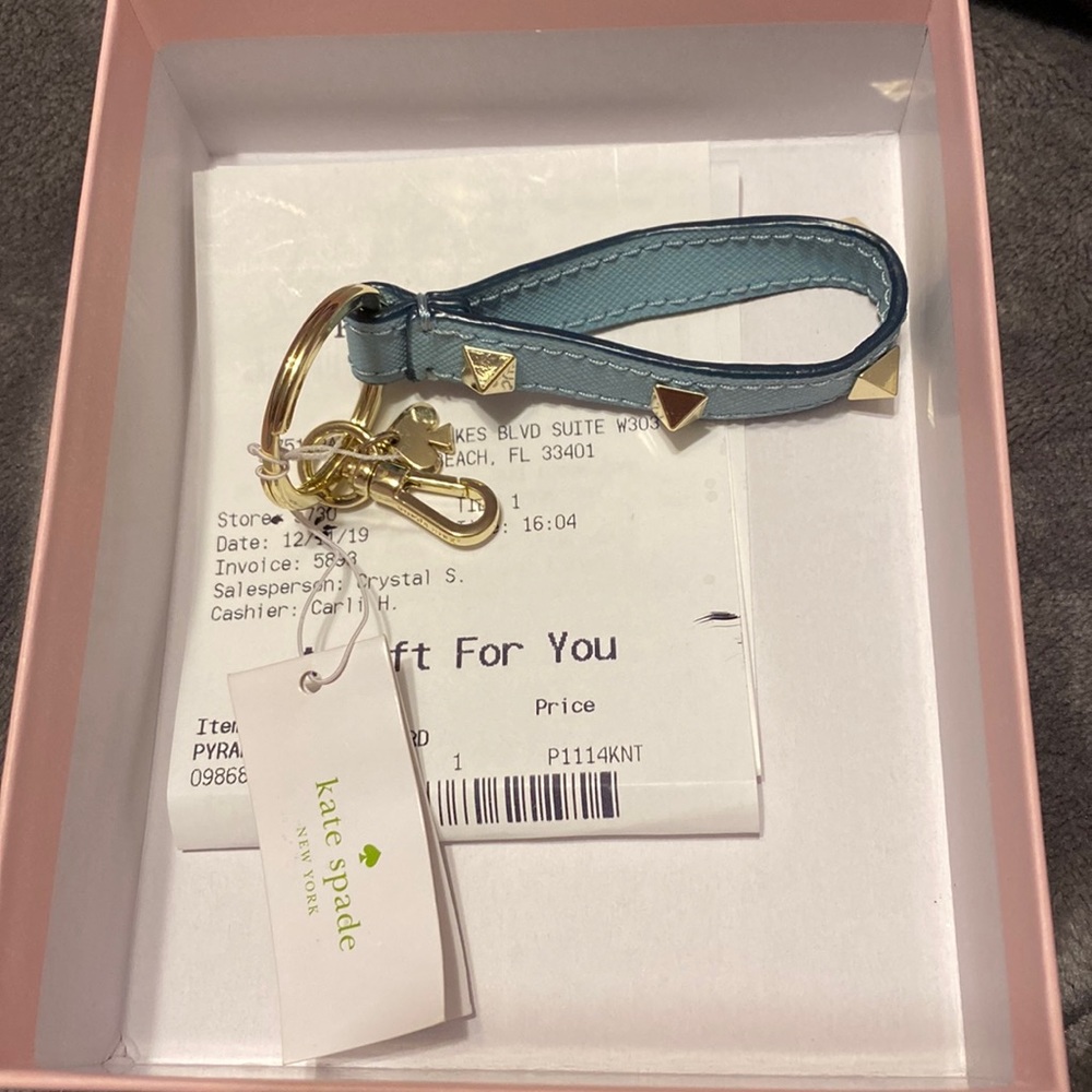 Kate Spade Pyramid Stud Keychain Lanyard